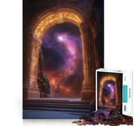 Ancient Cosmic Gateway Jigsaw Puzzle1000 Pieces Thinking Skill Game Seamless Fit Precise Pieces Family Fun Night Activity (50x75cm)