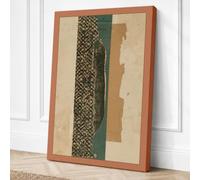 Ancient Crocodile Vintage Canvas Wall Art Print 30x20 Inch (76 x 51 cm)