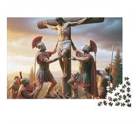 Ancient Cross Punishment Scene 1000 Piece Jigsaw Puzzle Paper for Adults Historical Setting Focus Relax Home Decor 52x38cm/1000pcs
