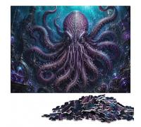 Ancient Cthulhu Adult Puzzle, Wooden Jigsaw, 300 Pieces | Section-by-section building: a simple way to organise the image at home.