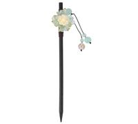 Ancient Customs Hairpin Wooden Flower Stick for Han-style Clothing | Understated Oriental Style, Chinese New Year and Mid Autumn Photo Props, Retro Classical Accessory