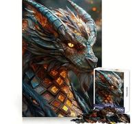 Ancient Cyberwood Dragon 1000 Pieces Jigsaw Puzzles for Adults Strategic Think Pleasant Downtime Clean Cut Winter Gift (38x52cm)