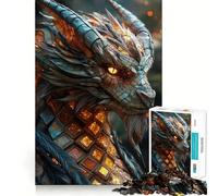 Ancient Cyberwood Dragon Adult Jigsaw1000 Pieces Cognitive Boost Game No Gap Tight Fitting Design Birthday Gift Brain Teaser Toy (38x26cm)