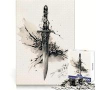Ancient Dagger 1000-piece Jigsaw Puzzles Logical Skill Mindful Leisure Precise Join Thoughtful Gift (38x26cm)