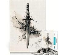 Ancient Dagger 1000 Piece Jigsaws for Adults Mind Train Fun Premium Laser Cut Quality Relaxing Indoor Group Activity (38x26cm)