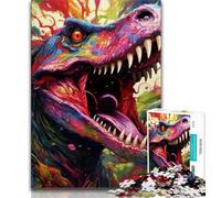 Ancient Dinosaurs 1000 Pieces Jigsaw Puzzle for Adults& Teens,Game Toys Every Piece Is Unique - Challenging Family Fun Game (50x75cm)