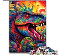 Ancient Dinosaurs 1000 Pieces Puzzles for Adults Wooden Jigsaw Perfect for Family Fun on Christmas, Thanksgiving, Birthdays & Easter size 50x75cm