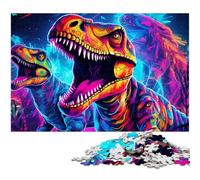 Ancient Dinosaurs 1000Pc Adults Jigsaw Puzzle cardboard Puzzles Challenging Brain Teaser for Teenagers, Family Game Night Fun 26X38CM/10.23x14.96inch