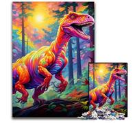 Ancient Dinosaurs Jigsaw Puzzles 1000 Pieces for Adults Challenging Puzzles Birthday Gift Idea, Challenging Brain Teaser Game 50x75CM/19.68x29.52inch