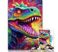 Ancient Dinosaurs JigsawPuzzle 1000 Pieces for Adults,Challenging To Complete But Fun And Humorous Unique Home Decor And Gifts (50x75cm)