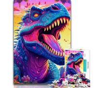 Ancient Dinosaurs JigsawPuzzle 1000 Pieces for Adults,Toys Educational Games Stress Relieving Suitable for Desktop Decoration (38x26cm)