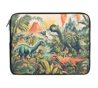 Ancient Dinosaurs Prehistoric Volcanoes Laptop Sleeve Case Computer Protective Briefcase Handbag Slim Cover Carrying Bag