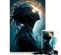 Ancient Divine Sentinel 1000-piece Jigsaw Puzzles Think Exercise Game Tight Interlock No Gaps Interactive Brain Challenge for Home (50x75cm)