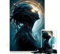 Ancient Divine Sentinel Jigsaws 1000 Pieces for Adults Memory Boost Game Professional Grade Cutting Heartwarming Gathering Activity (38x52cm)
