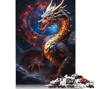 Ancient Dragon 1000 Piece Jigsaw Puzzle for Adult Toy Intellectual Game Educational Game for Adult Stress Relief Home Decoration 1000pcs (75x50cm)