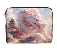 Ancient Dragon And Buildings Trendy Laptop Bag Computer Carrying Case Lightweight Briefcases for Working