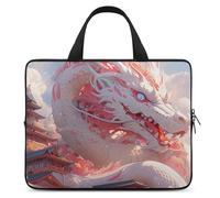 Ancient Dragon And Buildings Trendy Laptop Bag with Handle Computer Carrying Case Lightweight Briefcases for Working