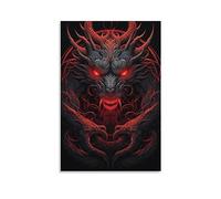 Ancient Dragon Canvas Wall Art for Bedroom Fantasy Mythological Animal Wall Decor Poster for Room Aesthetic