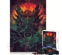 Ancient Dragon Ritual 1000 Piece Jigsaw Puzzle for Teenagers Clear Thinking Leisure Activity Firm Interlock (38x26cm)
