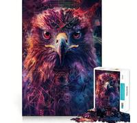 Ancient Eagle Ritual 1000-piece Jigsaw Puzzles Think Exercise Game Tight Interlock No Gaps Interactive Brain Challenge for Home (38x52cm)