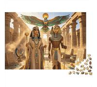 Ancient Egypt 1000 Piece Jigsaw Puzzle Recyclable Paper Pharaoh's Temple Puzzle for Adults Fun Present & Activity for Home Great Gift Idea for Men 38x26cm/1000pcs