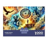 Ancient Egypt 1000 Piece Puzzle Interlocking Thick Pieces Educational Fun Relaxing Activity Poster Included 70x50cm/1000pcs