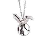 Ancient Egypt Anubis Totem Fresco Rabbit Necklace Pendant Bunny Animal Jewelry Gift