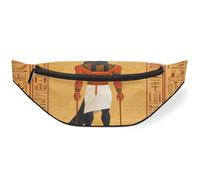 Ancient Egypt Anubis Waist Bag Pack for Women Men Kids Girls Boys Fanny Pack Bumbags Pouch Purses Belt Bag for Travel Sport Running