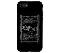 Ancient Egypt Bastet Cat Goddess Hieroglyphic Wall Art Case for iPhone SE (2020) / 7/8