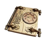 Ancient Egypt Book - Mummy Props Journal, Realistic Vintage Notebook, Drawing Writing Tool, Collector's Ornament, Book of Dead Prop for Decoration