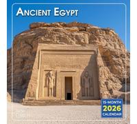 Ancient Egypt Calendar 2026: Explore the Mystery and Majesty of the Pharaohs | Kalender Calendario Calendrier | BONUS 3 Months 2025, Moon Phases Included