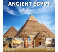 Ancient Egypt Calendar 2026: Explore the Mystery and Majesty of the Pharaohs | Kalender Calendario Calendrier | BONUS 3 Months 2025, Moon Phases Included