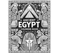 Ancient Egypt Coloring Book for Adults and Teens: Intricate Egyptian Designs of Pharaohs, Gods, Pyramids, and Hieroglyphics | 8x10 Inches