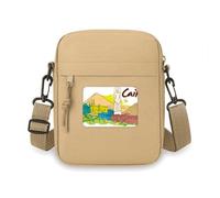 Ancient Egypt Decorative City Pattern Crossbody Bag Cell Phone Purses Handbag Shoulder Mini Bag