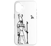 Ancient Egypt Egyptian God Horus Kemetic Heru Ankh Case for iPhone 16 Plus