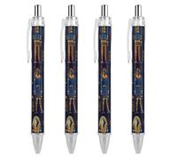 Ancient Egypt Egyptian Symbols Retractable Ballpoint Pen 0.5mm Roller Office Pens Medium Point Diary Pens 1 PCS AS PIC 1