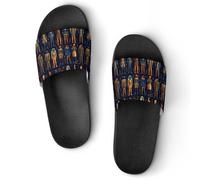 Ancient Egypt Egyptian Symbols Slip On Slippers Bath Pool Shower Slide Sandals House Shoes Unisex