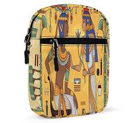 Ancient Egypt Egyptian Temples Retro Gods, Pharaohs, Murals Adjustable Fanny Waist Pack Pouch, Waterproof Crossbody Runners Bag Wallet for Gym Hiking Fitness Women Men 6.1 x 2.2 x 7.9 inch