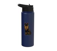 Ancient Egypt Egyptology Cat Bastet Tutankhamun Egyptian God Stainless Steel Insulated Water Bottle
