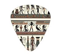 Ancient-Egypt-Ethnic-Goddess 12 Pack Guitar Picks With 3 Thicknesses And Storage Box, Abs Plectrums For Electric Bass Guitar Players