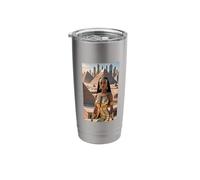 Ancient Egypt Future City Queen Cobra Art Stainless Steel Insulated Tumbler