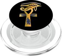 Ancient Egypt God Horus Eye Ankh Symbol Egyptian Mythology PopSockets PopGrip for MagSafe