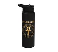 Ancient Egypt Great Pharaohs Egyptian Ankh Symbol Stainless Steel Insulated Water Bottle