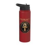Ancient Egypt Great Pharaohs Egyptian Ankh Symbol Stainless Steel Insulated Water Bottle