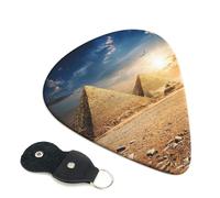 Ancient Egypt Guitar Picks 6-Pack - Pick Set (0.46mm / 0.71mm / 0.96mm) Suitable For Guitar And Ukulele Playing