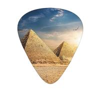 Ancient Egypt Guitar Picks with Organizer Storage Box Guitar Plectrums 12PCS 3 Thickness Thin Medium Heavy 0.46 0.71 0.96mm Guitar Picks For Acoustic Electric or Bass Guitars