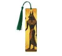 Ancient Egypt Hieroglyph Bookmark Ethnic Wooden Bookmark with Tassel Book Mark for Women Men Reading Page Markers Gifts for Book Lovers