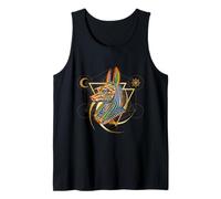 Ancient Egypt Hieroglyph Egyptian God Anubis Tank Top