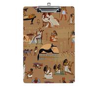 Ancient Egypt Hieroglyphic History Culture A4 Size Clipboard Funny Aesthetic Working Studying Letter Standard Clip Board 12.5×8.5 in Hardboard for School Classroom Kids Writing Drawing