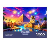 Ancient Egypt Jigsaw Puzzle 1000 Pieces Relaxing Fun for Adults & Teens Poster Included Box Set 70x50cm/1000pcs